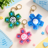 FIDGET KEYRING WITH MECHANICAL KEY