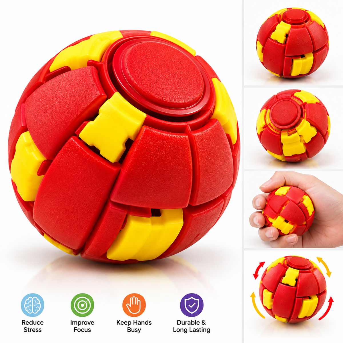 KIDDOZ TwistBall™ –Fidget Puzzle Ball Stress Relief & Focus Toy