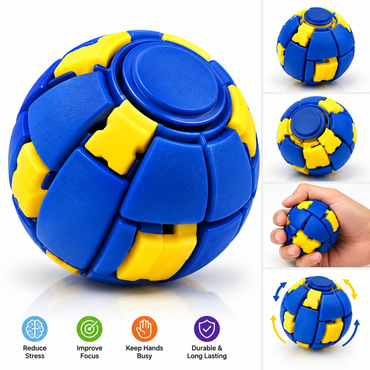 KIDDOZ TwistBall™ –Fidget Puzzle Ball Stress Relief & Focus Toy