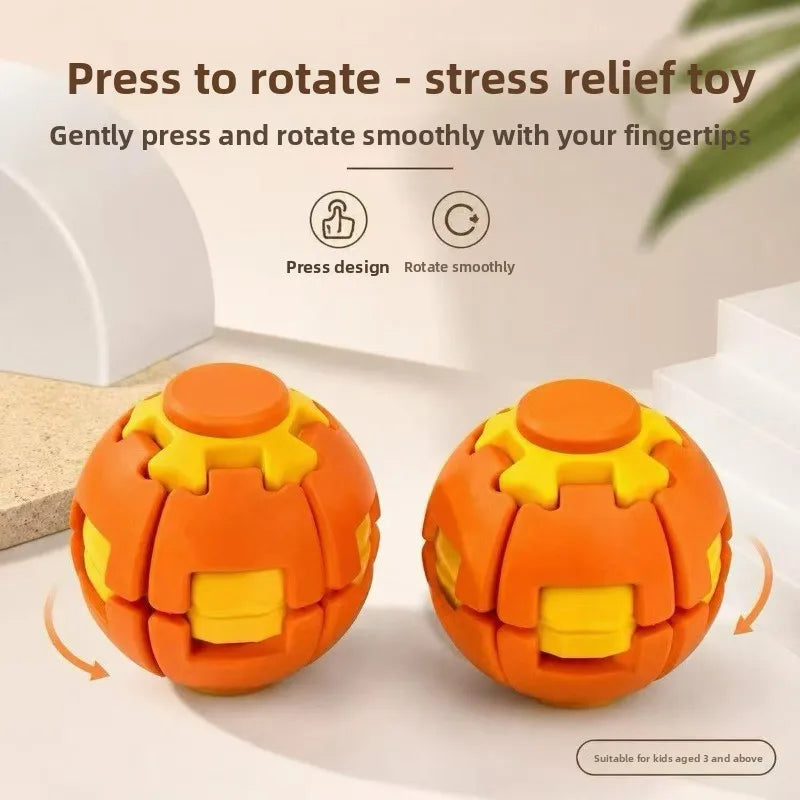 Olor Dual Elastic Fingertip Gyroscope Stress Relief Ball